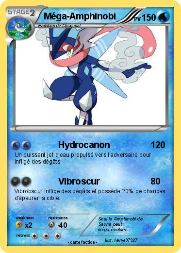 Pokémon Mega Amphinobi 3 3 – Hydrocanon – Ma Carte Pokémon pour Coloriage Pokemon Amphinobi