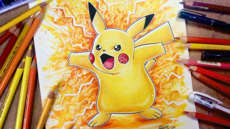 Pokemon Speed Drawing: Drawing Pikachu – dedans Legendaire Dessin Pokemon En Couleur