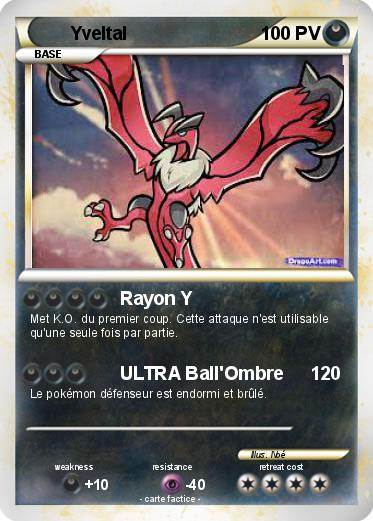 Pokémon Yveltal 785 785 - Rayon Y - Ma Carte Pokémon avec Coloriage Pokemon Yveltal