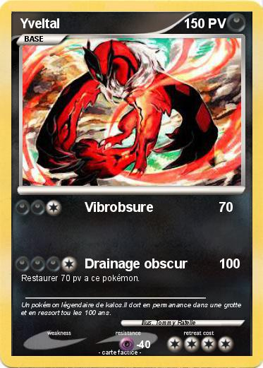 Pokémon Yveltal 819 819 – Vibrobsure – Ma Carte Pokémon concernant Coloriage Pokemon Yveltal