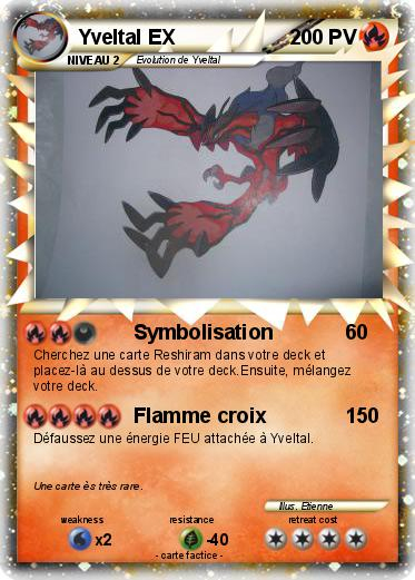 Pokémon Yveltal Ex 40 40 – Symbolisation – Ma Carte Pokémon encequiconcerne Coloriage Pokemon Yveltal