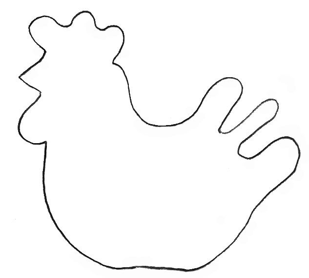 Poules De Pâques destiné Dessin De Poule Facile