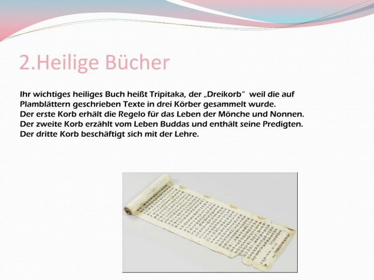 Ppt – Buddhismus Powerpoint Presentation – Id:4949461 dedans Heiliges Buch Der Buddhisten