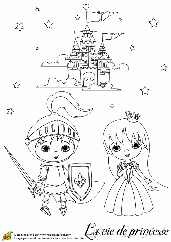 Prince Charmant Princesse Et Chateau, Page 11 Sur 20 Sur intérieur Coloriage Chateau De Princesse