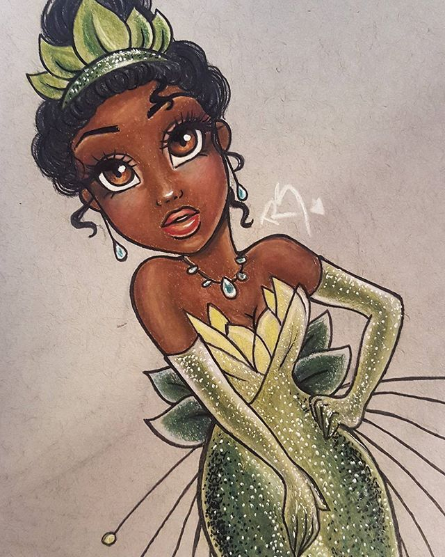 Princess Tiana Closeup #Disney #Disneyart #Disneyprincess dedans Tiana Dessin