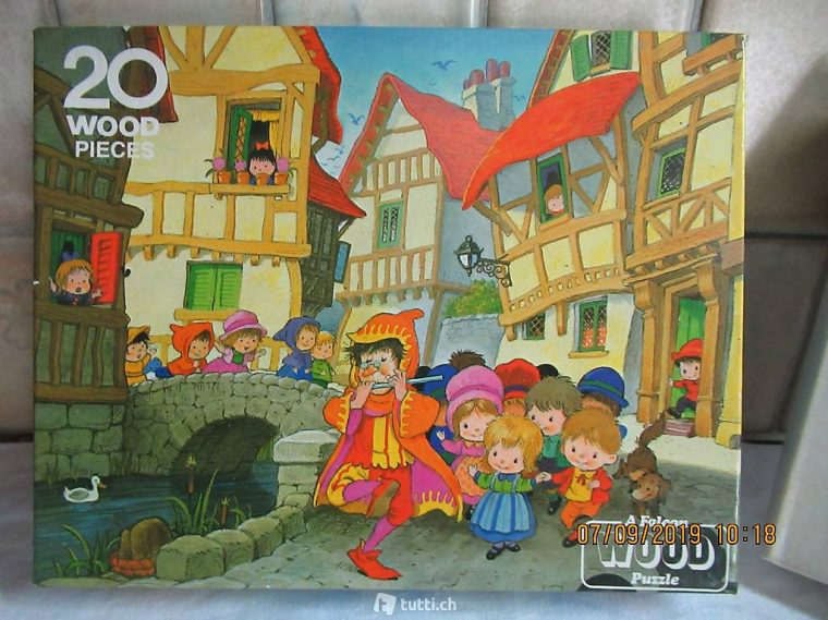 Puzzle, Zusammensetzspiel, Holz Wood, 20 Teile, In Aargau dedans Puzzle Selber Machen 20 Teile