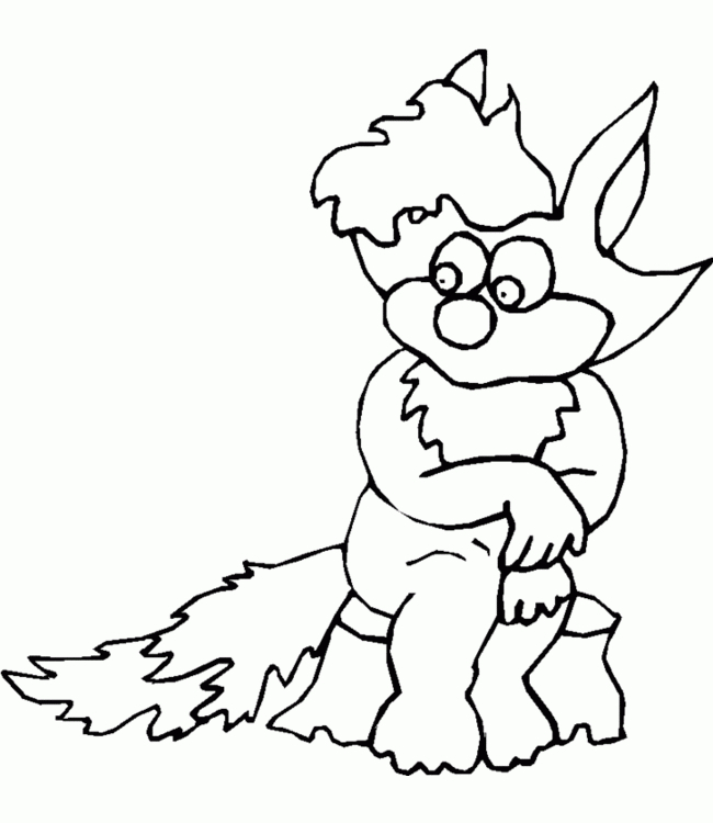 Renard – Coloriages De Renards A Imprimer concernant Coloriage Bebe Renard