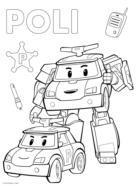 Robocar Poli Coloring Page Printable | Kitty Coloring pour Coloriage Robocar