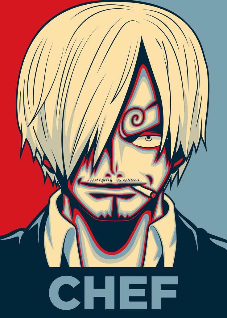 'Sanji The Chef' Poster By Christopher Sanabria | Displate pour Coloriage One Piece Sanji