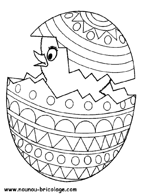 Sélection De Dessins De Coloriage Pâques À Imprimer Sur avec Coloriage De Paques