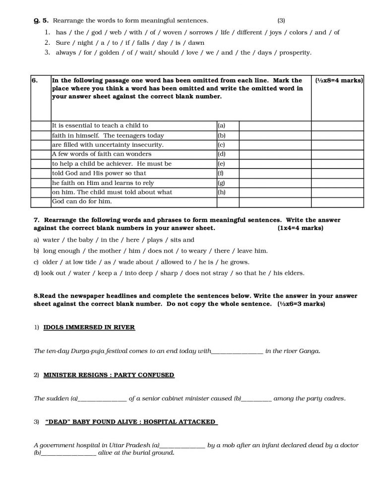 Sentence Correction Worksheets avec Docsity Account