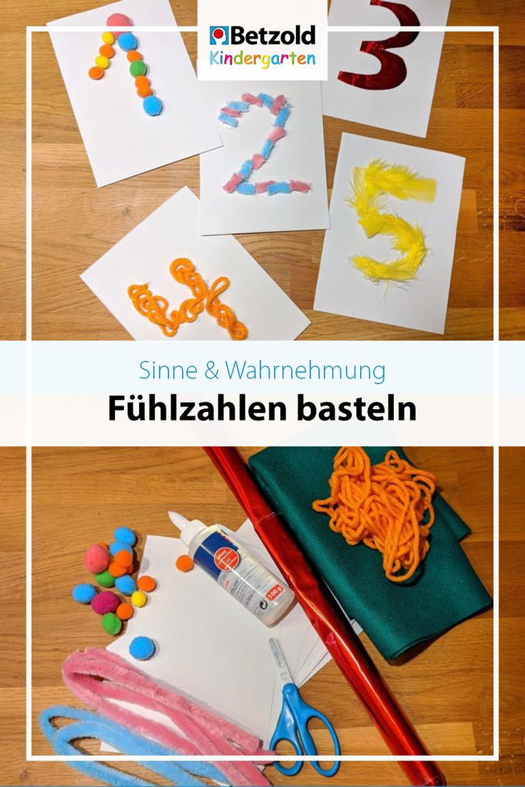 Sinne: Fühlzahlen Basteln | Kindergarten Formen intérieur Zahlenspiele Im Kindergarten