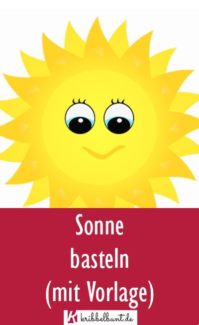 Sonne Vorlage » Zum Ausdrucken Als Pdf | Sonne Basteln concernant Sonne Basteln Mit Kindern