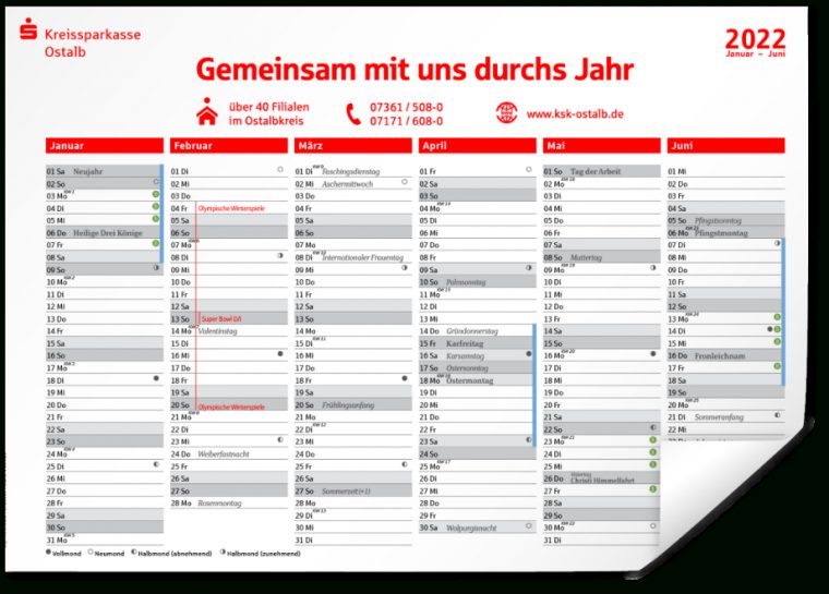 Sparkassen-Jahresplaner 2021 | Kreissparkasse Ostalb destiné Online Kalender Zum Eintragen