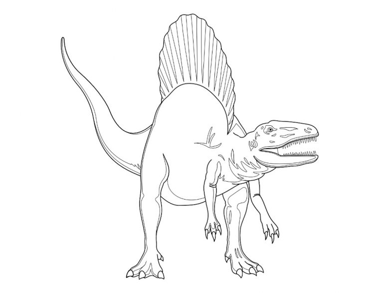 spinosaurus coloring pages