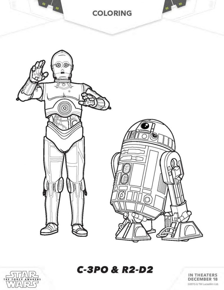 Star Wars Coloring Pages, The Force Awakens Coloring Pages dedans Dessin De Star Wars