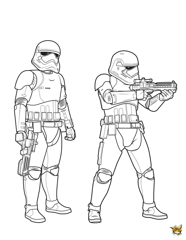 Stormtroopers Est Un Coloriage De Star Wars avec Dessin De Star Wars