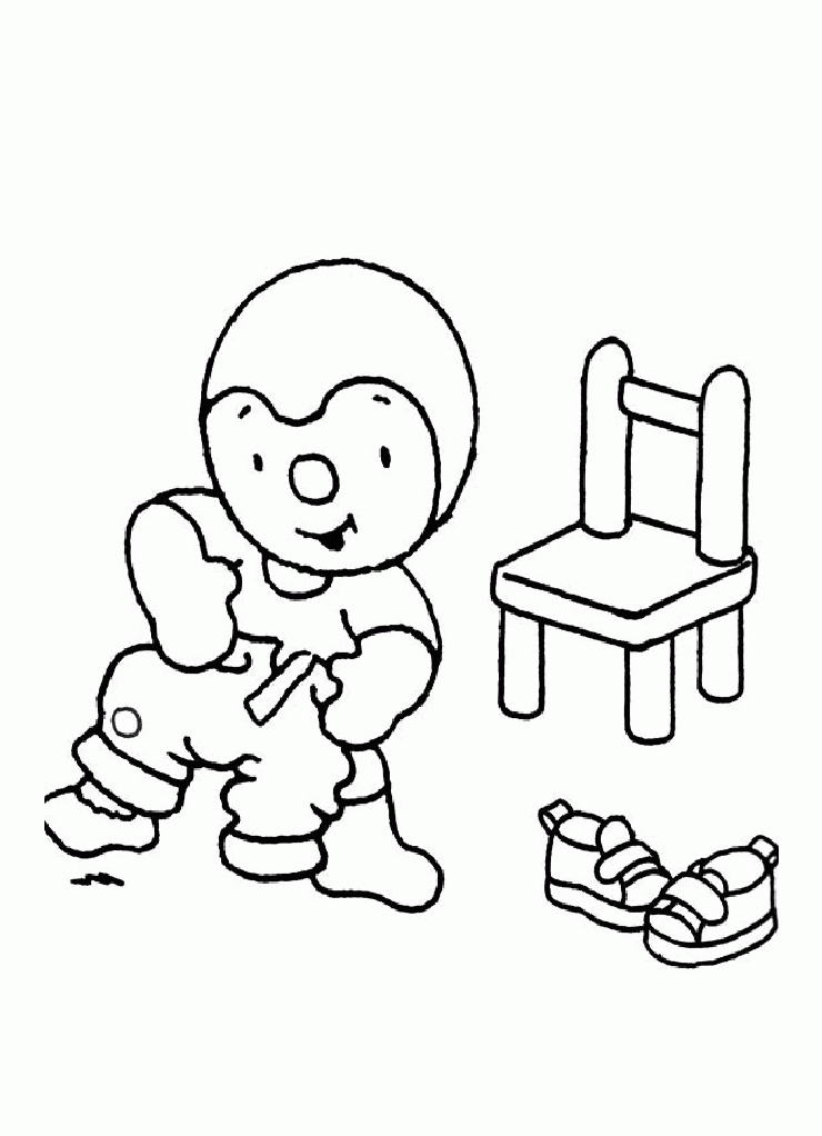 Tchoupi 3 – Coloriage T'Choupi – Coloriages Pour Enfants dedans Coloriage Tchoupi Velo