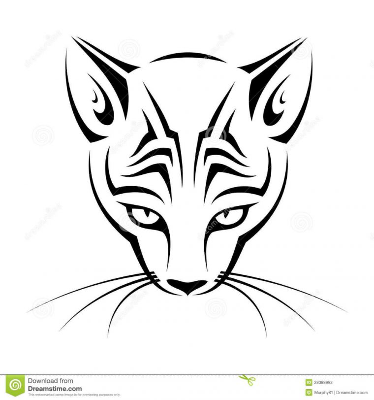 Tete D'Animal Tribal Simple – Recherche Google | Cats intérieur Tete De Chat Dessin