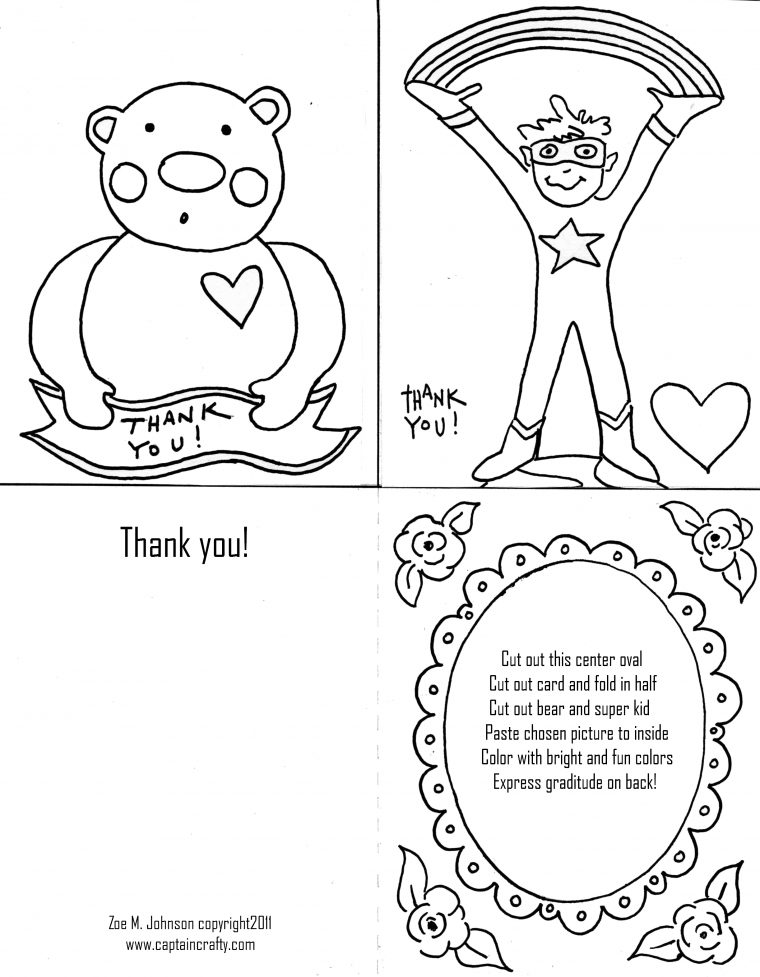 thank you coloring pages