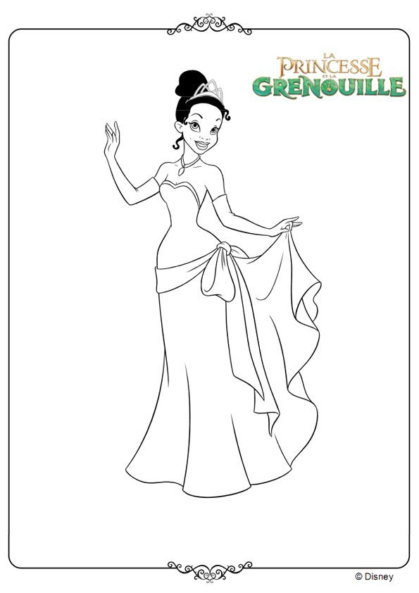 Tiana En Robe De Soirée | Momes encequiconcerne Tiana Dessin