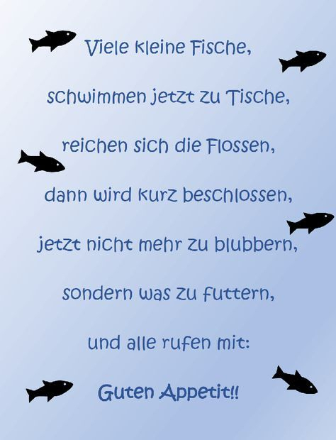 Tischreim+Fische+Ganzklein (728×953) | Kinder Reime tout Tischspruch Kindergarten