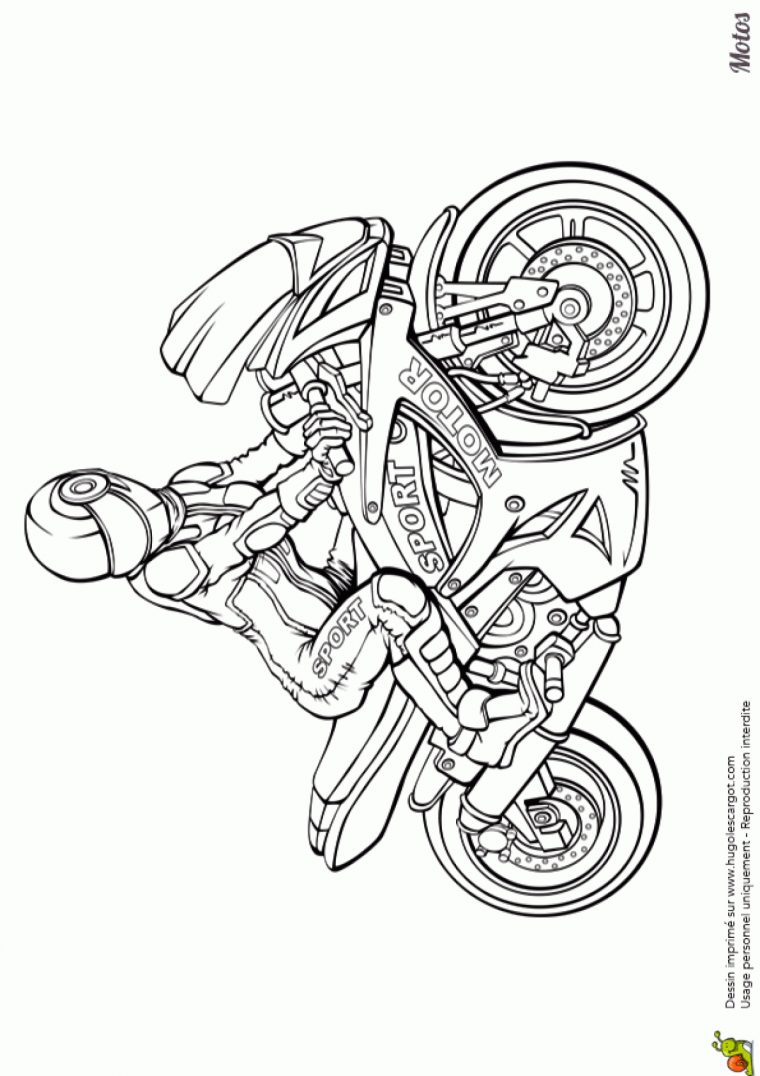 Top17+ Coloriage Moto Dessin – Lesgenissesdanslmais concernant Moto Gp Coloriage