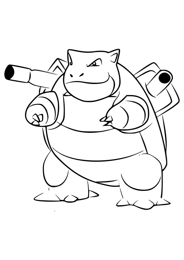 Tortank | Moncoloriage.fr tout Coloriage Pokemon Tortank