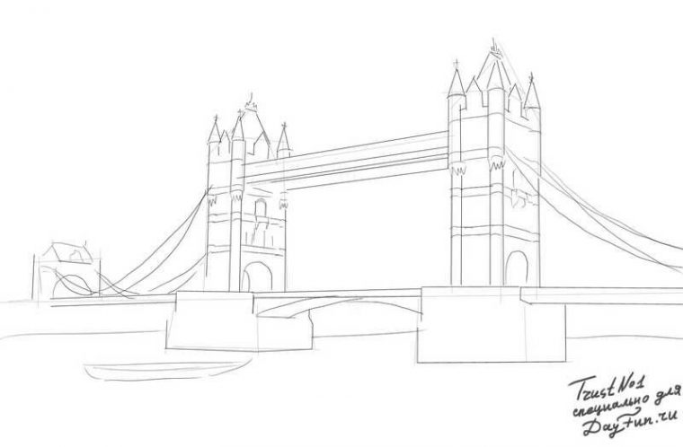 Tower Bridge Drawing At Getdrawings | Free Download destiné Coloriage Tower Bridge