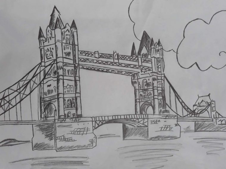 Tower Bridge – London #Drawing | Tower Bridge London dedans Coloriage Tower Bridge