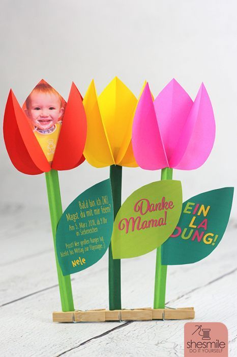 Tulpen Aus Papier (Kostenlose Bastelanleitung dedans Bastelanleitung Papier