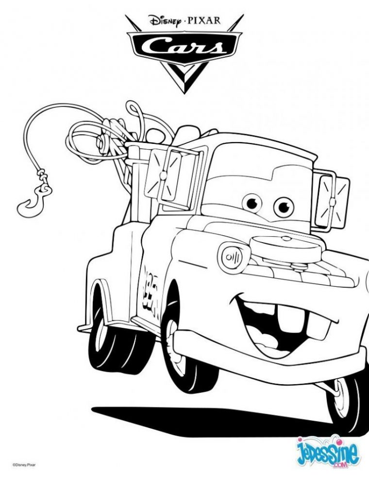 Un Joli Coloriage Sur Cars Avec Martin La Dépanneuse. Un À dedans Coloriage Depanneuse