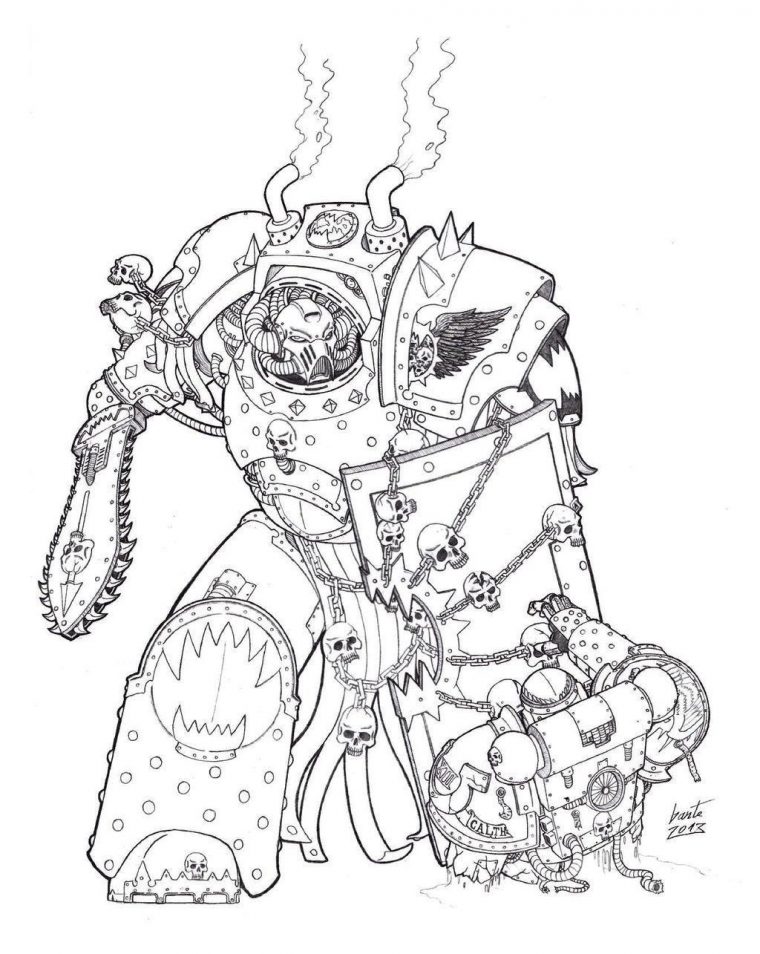 Warhammer 40000 | Warhammer Art, Warhammer 40K Artwork dedans Coloriage Terminator