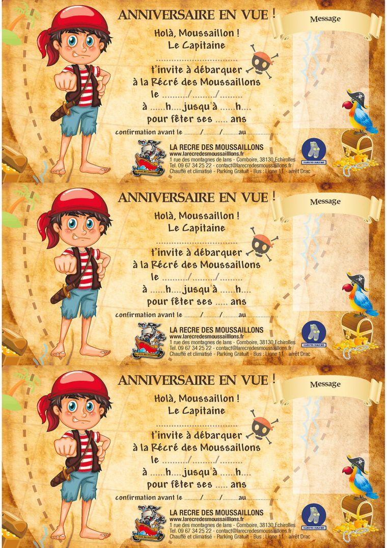 What Next: Carte Dinvitation Pirate Gratuite À Imprimer serapportantà Carte D Invitation Anniversaire