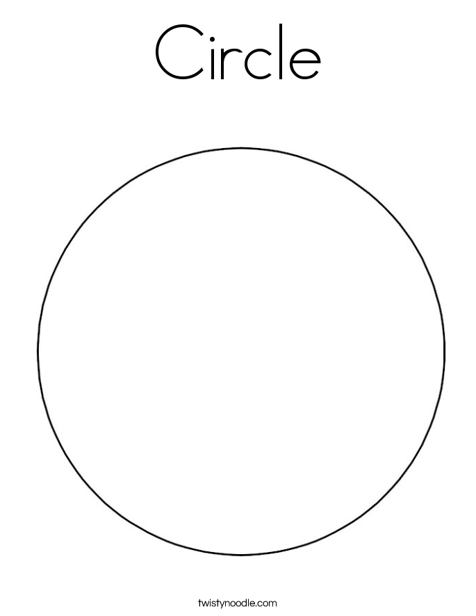 circle coloring page