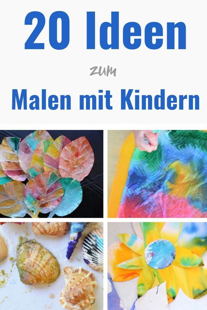 20 Ideen Zum Malen Mit Kindern: Hier Sind 20 Einfach à Malen Mit Kindern Ideen