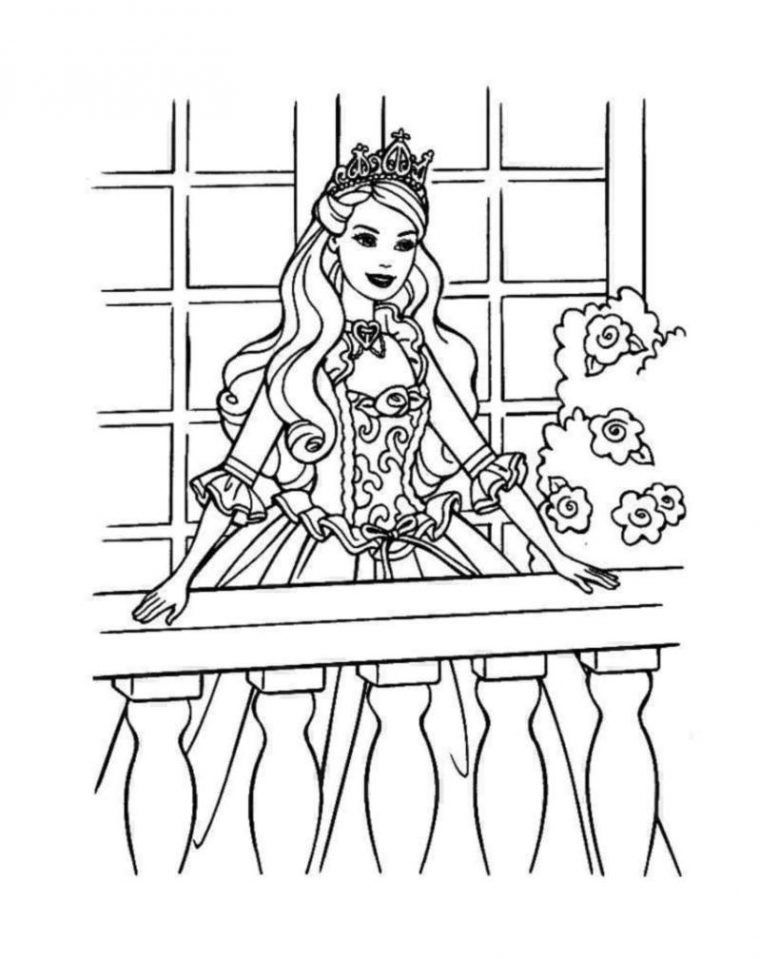 22 Dessins De Coloriage Princesse Barbie À Imprimer encequiconcerne Coloriage Barbie Princesse