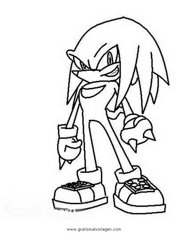 knuckles coloring page