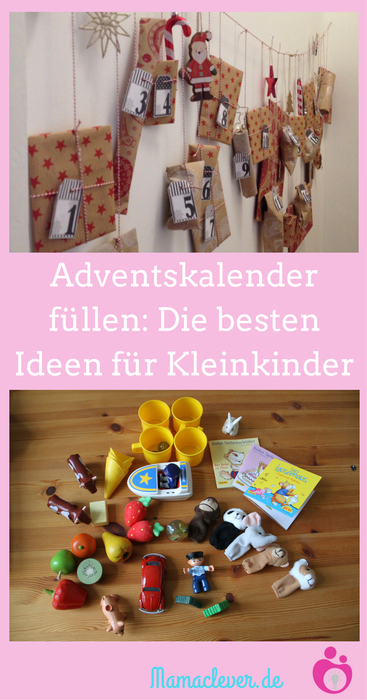 Adventskalender - Füllideen Für Kleinkinder | Mamaclever concernant Adventskalender Kleinkind Basteln