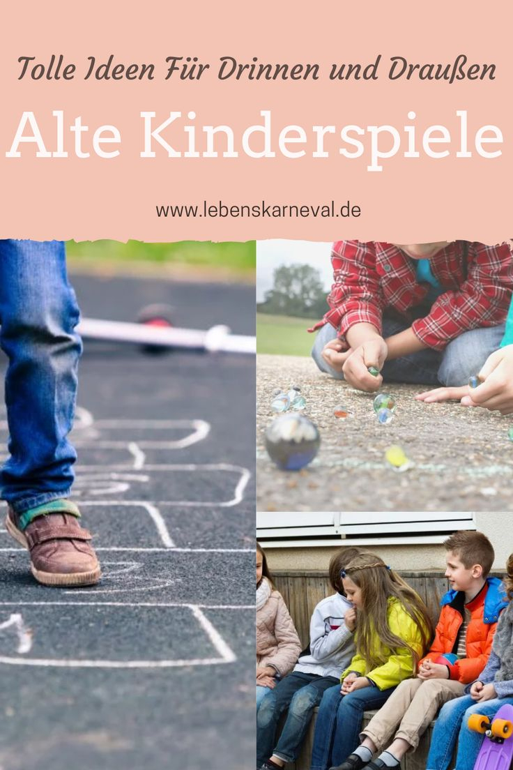 Alte Kinderspiele: Tolle Ideen Für Drinnen Und Draußen pour Kinderspiele Für Kinder