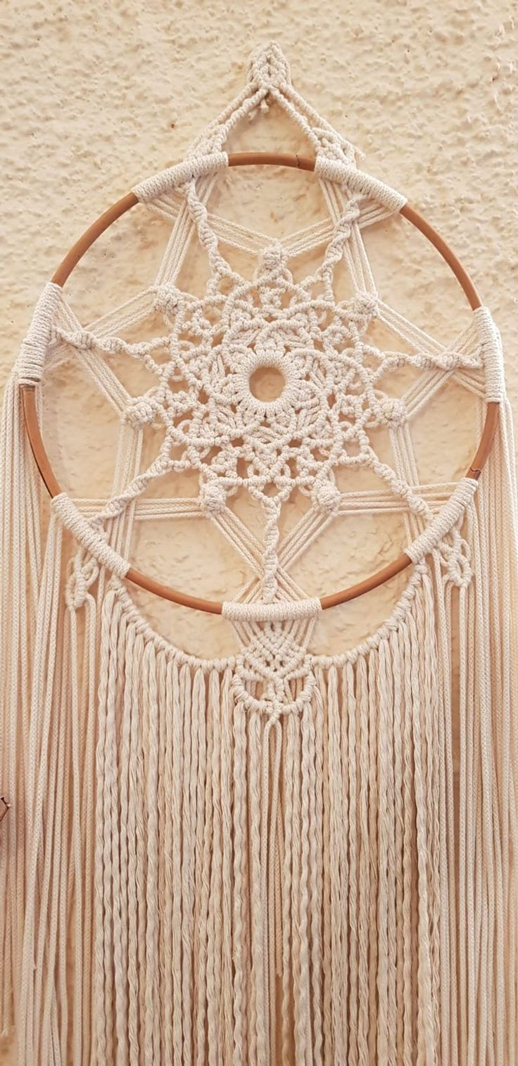 #Art #Bamboo #Decor #Hanging #Home #Large #Macrame # intérieur Mandalas Selber Machen