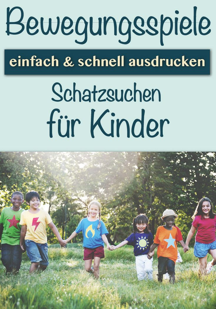 Bewegungsspiele Für Kinder – Schatzsuchen Zum Ausdrucken pour Kinder Bewegungsspiele