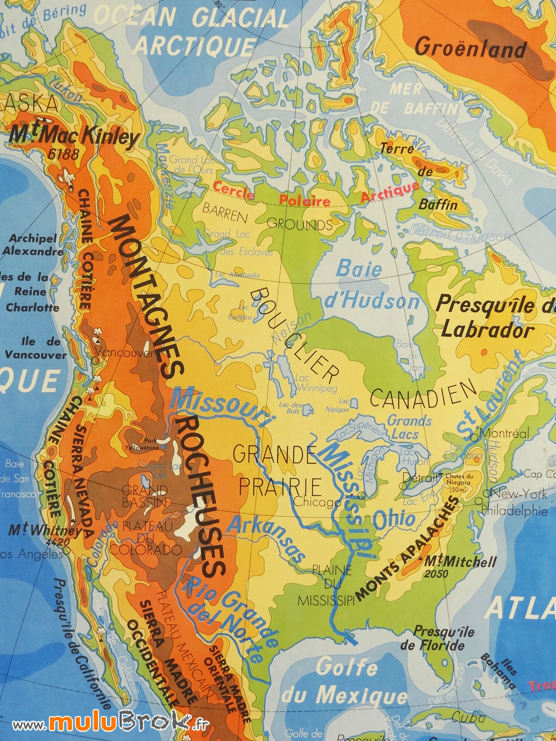 Collection  Carte Amerique Du Nord / L'Asie – Mulubrok à Carte Amérique Du Nord