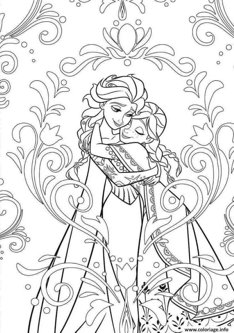 Coloriage À Imprimer Princesse Anna – Coloriage Imprimer pour Dessin Disney A Imprimer