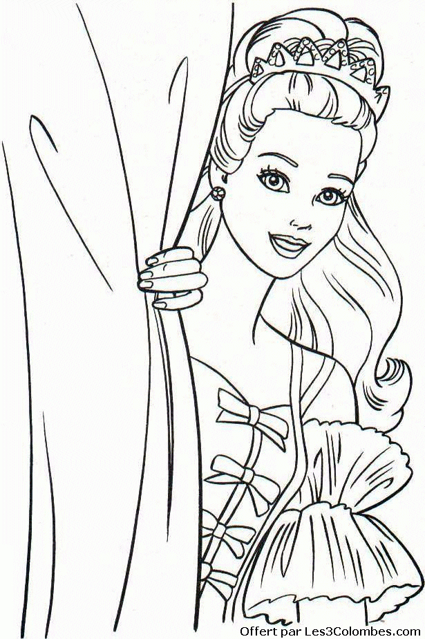 Coloriage Barbie 117 – Coloriage En Ligne Gratuit Pour Enfant encequiconcerne Coloriage En Ligne Barbie