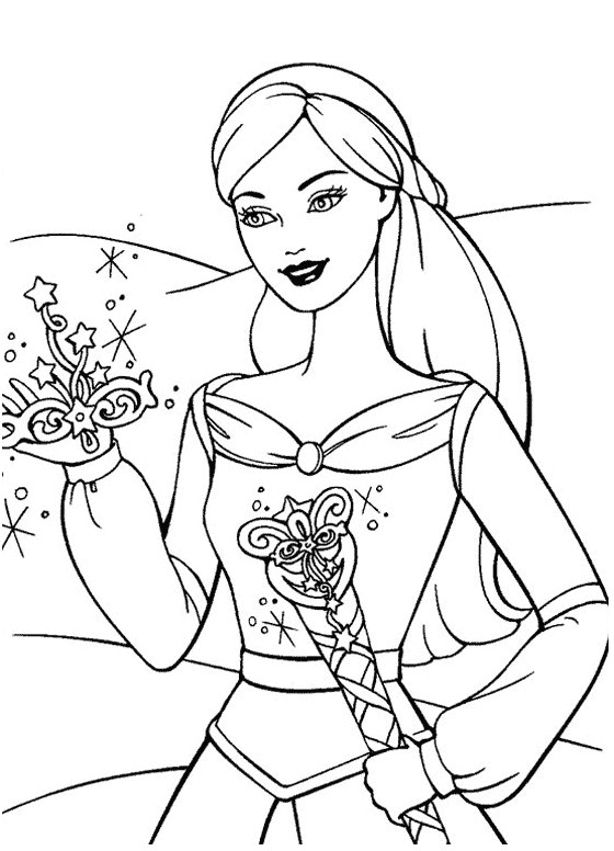 Coloriage Princesse Barbie Ange Dessin Gratuit À Imprimer destiné Coloriage Barbie Princesse