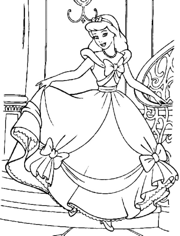 Coloriage Princesse Cendrillon Formidable Dessin Gratuit À concernant Dessin À Imprimer Princesse