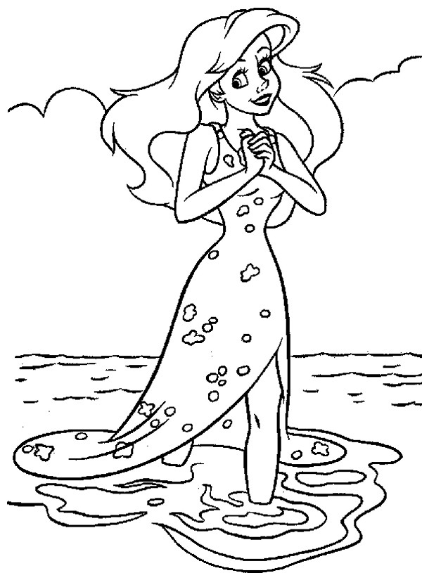 Coloriage Princesse Disney Ariel Gratuit À Imprimer pour Dessin Disney A Imprimer