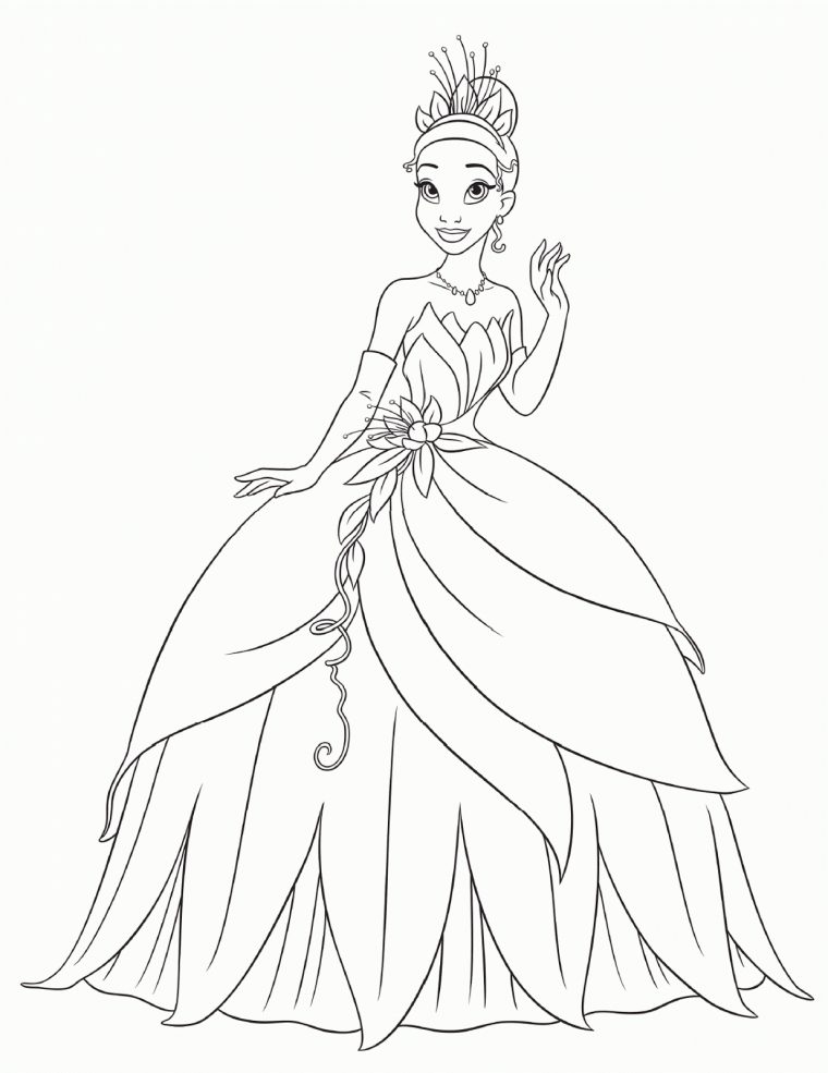 Coloriage Princesse Tiana Dessin À Imprimer Sur Coloriages à Dessin À Imprimer Princesse