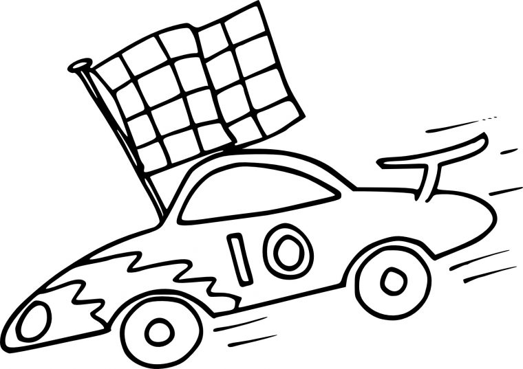 Coloriage Voiture De Course À Imprimer Sur Coloriages à Dessin De Voiture De Course